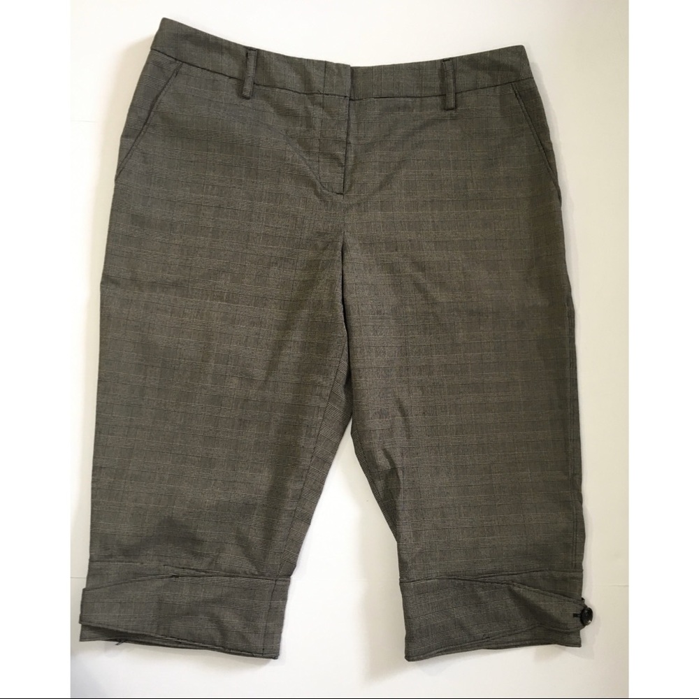 Harve Benard Glen Plaid Dress Capris